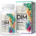 Liposomal DIM supplement - 1500 mg Kvinder DIM tillæg - Østrogen kosttilskud indeholder vitamin E, Aften Primrose, Black Cohosh, Omega-3 fedtsyrer