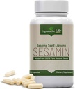 Lignans For Life Sesame Extract - 540 mg with 81 mg Sesamin and 27 mg Sesamolin, Liver Health and Immune Support Supplement for Hormone Balance and Overall Wellness in Men and Women, 90 Capsules