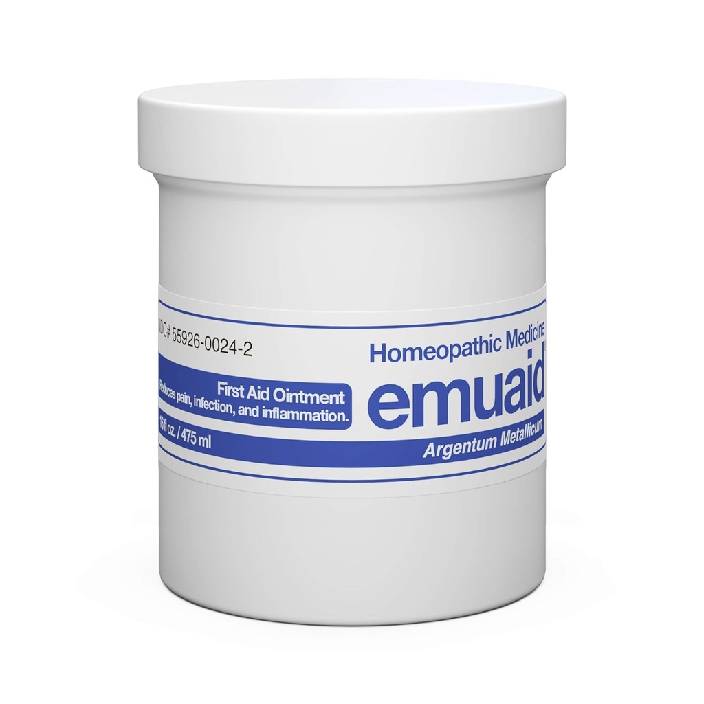emuaid Salve til Eksem og Psoriasis Relief, Reducerer kløende, smerte, Hævelse, Regelmæssig styrke Behandling for 100 + hudlidelser, Steroid og Chemical- Free, Egnet til alle aldre, 16oz