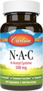 Carlson Labs NAC N- acetyl cystein, 500 mg, 60 kapsler