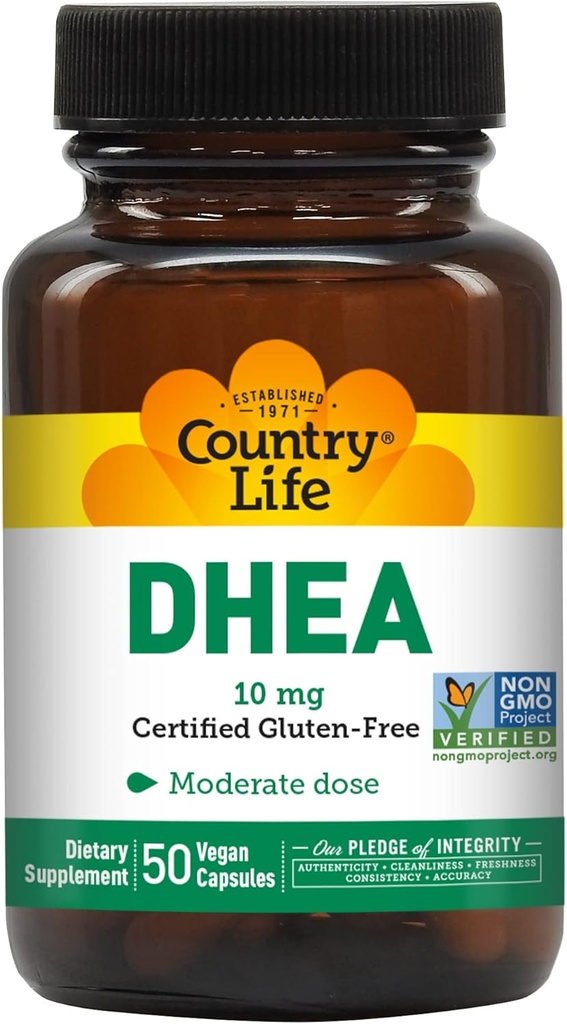 Country Life DHEA 10 mg, 50 kapsler (pakke med 3)...