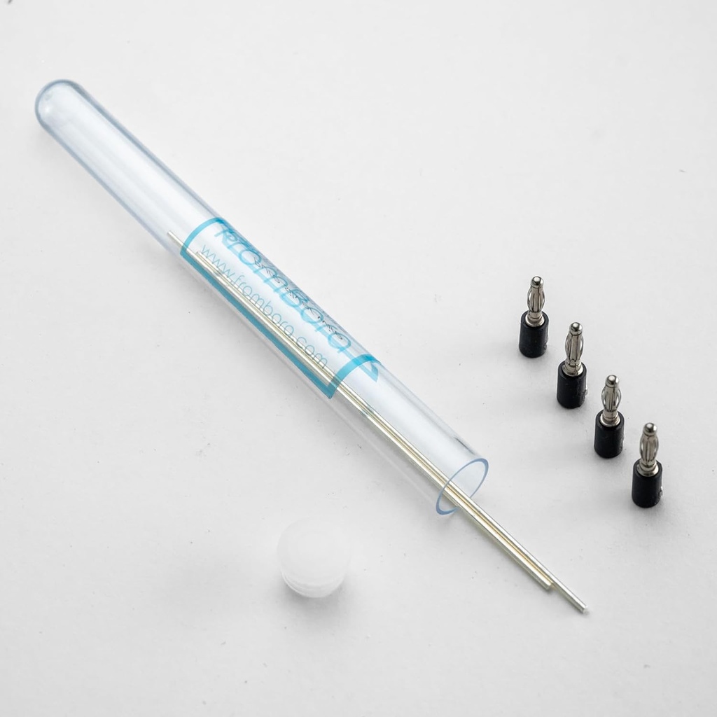 Kolloid sølv - 124; Par af Pure Silver Wire 99,99% - 124; Certifikat - 124; 9999 - 124; 14 Gauge 6 "- 124; FromBora Kolloid Sølv Generator Wire - 124; Plus 4pcs Wire Indehavere