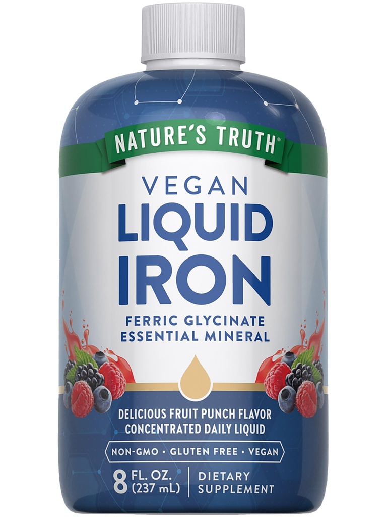 Nature 's Truth Liquid Iron Drops Supplement 18 mg
