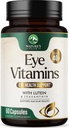 Eye Vitamin & Mineral supplement - Indeholder zink, kobber, Lutein, & Zeaxanthin, understøtter tørre øje stamme, Vision Sundhed for voksne, non-GMO, Vegansk Eye Care Pills & Minerals Kosttilskud - 60 kapsler