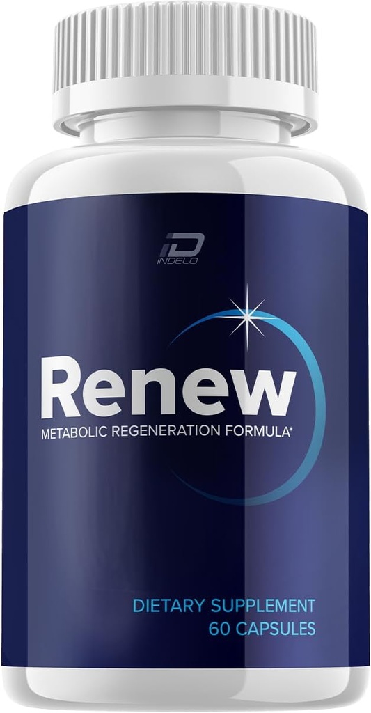 Renew kapsler supplement, Renew Metabolic Regeneration Formel, Renew piller, Renew kapsler Anmeldelser, Renew maksimal styrke (60 kapsler)