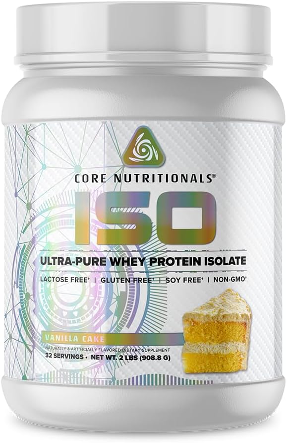 Core Nutritionals Iso Whey Protein Isolate; Lactose, Gluten, & Soy Free
