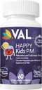 VAL Happy Kids PM - Sugar- Free Chewable Magnesium med Melatonin · 124; Sleep Support for Children · 124; Magnesium Glycinate + Citrate + Taurate · 124; B6, C · 124; Fruit Punch • 124; 60 tabletter • 124; Non- GMO