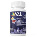 VAL Happy Kids PM - Sugar- Free Chewable Magnesium med Melatonin · 124; Sleep Support for Children · 124; Magnesium Glycinate + Citrate + Taurate · 124; B6, C · 124; Fruit Punch • 124; 60 tabletter • 124; Non- GMO