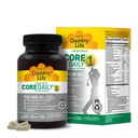 Country Life CORE Daily-1 Multivitamin til mænd 50 + - Gluten- Free, Energistøtte med koenzymerede B Vitaminer, Probiotika, Hele fødevarer og fordøjelsesenzymer, Certificeret Gluten Free, 60 tabletter