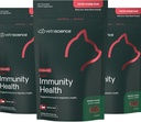 VetriScience Lysin Immunity Health Chews, 250 mg Lysin Plus immunsupplement til katte og killinger med allergier, nysen, runny Næse og ure øjne, kylling, 3 Pack