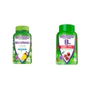 Viafusion Melatonin 140 Count og vitamin B12 Gummy Vitamin, 90 Count Cherry Flavor til energi Metabolisme og nervesystem støtte