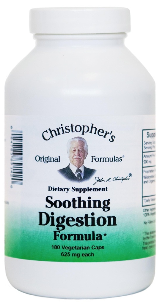 Christopher's Original Formulas Soothing Digestion, 180 Vegetarian Caps