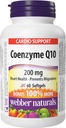 Webber Naturals Coenzym Q10 (CoQ10) 200 mg, 60 Softels, High Potency Antioxidant Supplement, for Heart Health and Cellular Energy Production, 60 Day Supply, Gluten Free