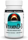 Kilde Naturals Vitamin D-3 5000 iu Understøtter Bone & immunforsvar * - 200 Softgels