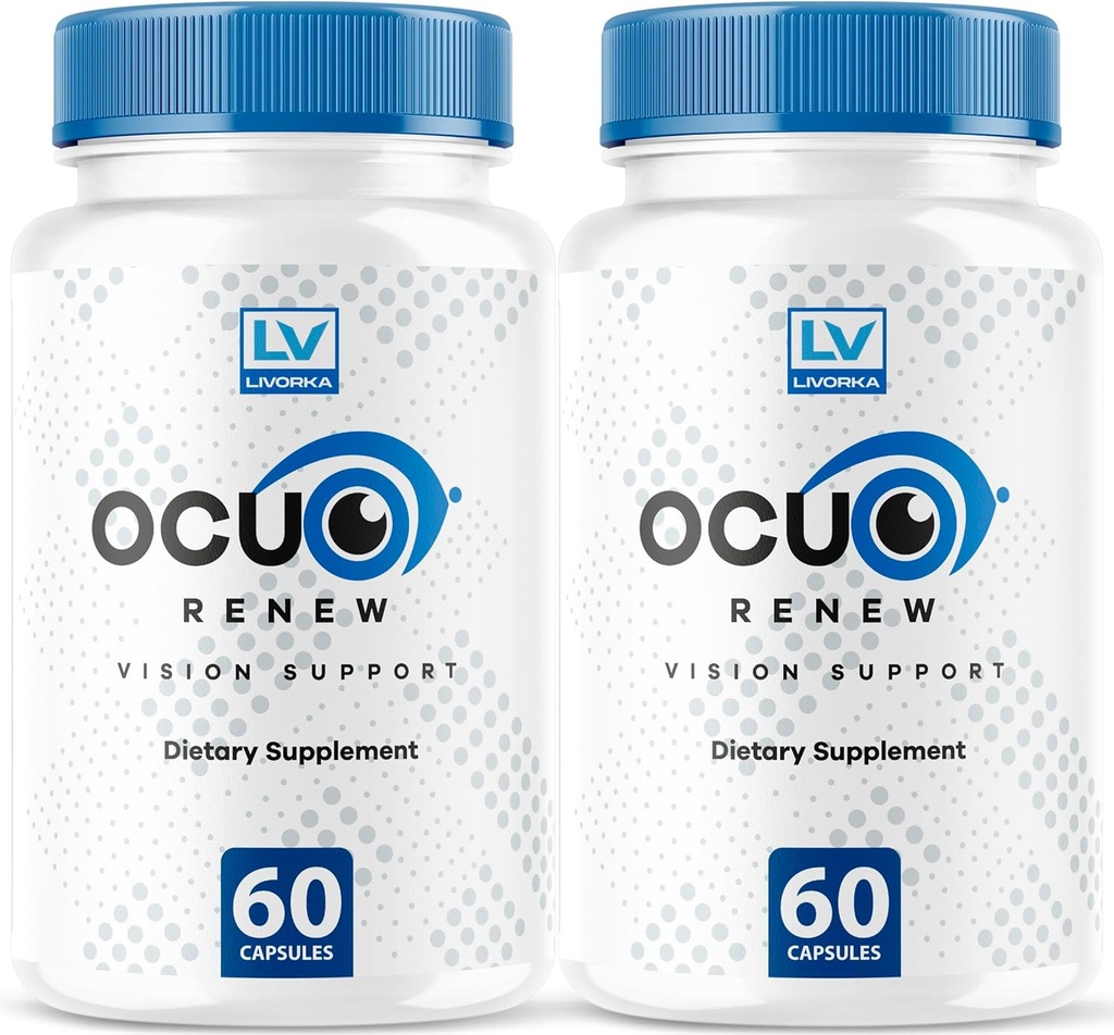 (2 Pack) Ocuo Renew Capsules, OcuRenew Eye Vision All Natural, Ocuo Renew Focus Advanced Formula, OcuoRenew Reviews 120 Capsules for 2 Months