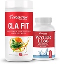 Evolution Advance Sport Nutrition CLA Fit - Safflor Conjugated Linolsyre supplement, Support Lean Muscle Mass, Promote Energy (90 Softels) + Vand mindre - Reducerer vandretention (60 kapsler)