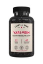 Crystal Star Vari- Vein (60 kapsler) - Urtecirkulation Support for Varicose Veins & Spider Veins Treatment - Witch Hazel, Slagterum, Hawthorn & Horse Chestnut- Non- GMO
