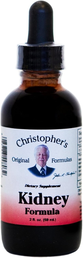 Christopher 's Original Formulas Nyre Extract, Urtestøtte med Ginger Root, Goldenseal & Juniper Berry, 2 oz Liquid