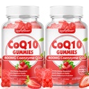 softbear CoQ10 Gummies 400mg Coenzym Q10 Supplement for voksne, High Absorption coq10 Plus Omega-3, Magnesium, vitamin B3 & zink til cellulær energi & antioxidant, Strawberry Flavor 120 Count