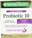 Naturens Bounty Ultra Strength Probiotic 10, 140 Kapsler
