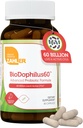 Zahler Biodophilus60, 60 Millioner CFU Probiotic + Prebiotic - 11 Strops Daily Probiotic Supplement - Kosher Probiotika til kvinder for fordøjelsessygdomme, Probiotika til mænd for Gut Health (60 kapsler)