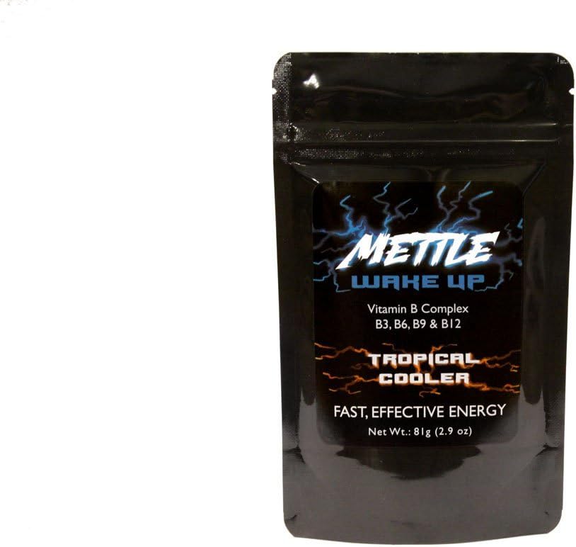 Energy Drink Powder - 25 Servings | Sugar Free | 200mg Caffeine - Mettle Energy Drink Mix (Tropical Cooler)