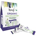 Konsyl Organic Daily Psyllium Fiber Stick Packs - On- The- Go Fiber Supplement Powder - Praktisk, All- Natural Opløselig Fiber, Gluten- Free & Sugar- Free, Vegan & Keto - 30 Pakker