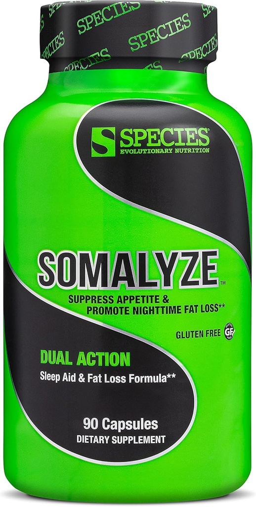 Art Nutrition Somalyze Stimulant Free, Appetite Suppressant med GABA og Melatonin, Gluten Free Caps, 90 Kapsler