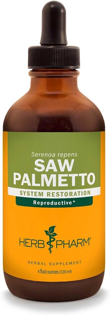 Herb Pharm Saw Palmetto Berry Liquid Extract til Prostate Support - 4 Ounce