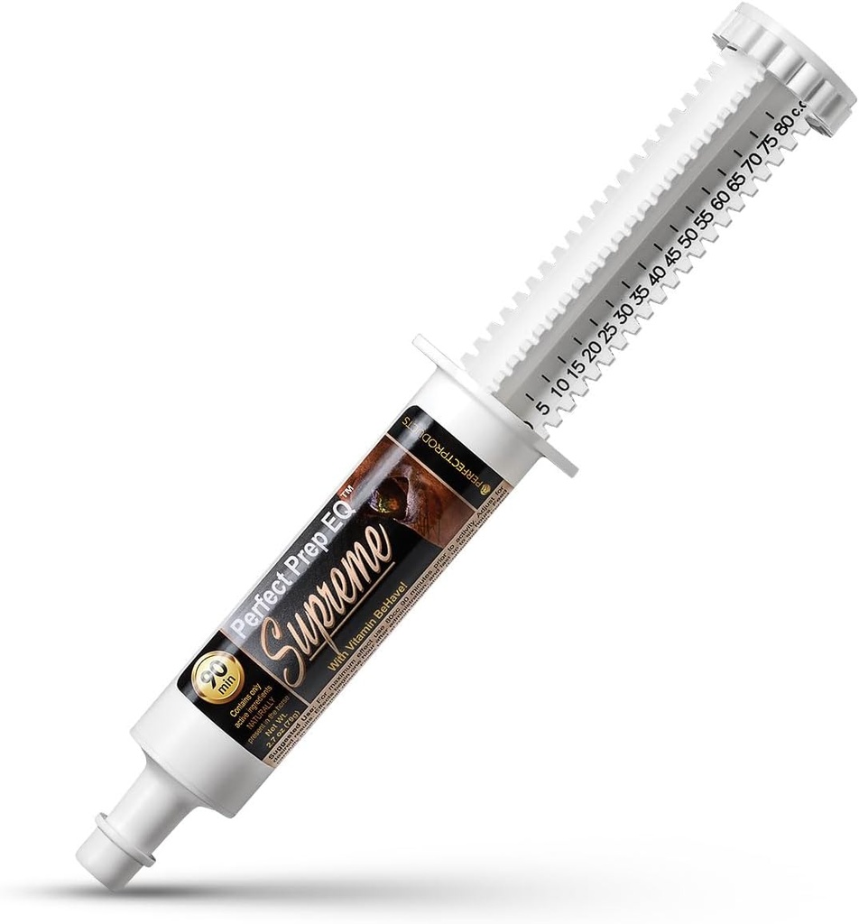 Perfekt Prep EQ Supreme Horse Calming Paste, Vis Safe, Works within 90 Mins and Lasts 6 + Timers, 80cc