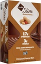 NuGo Slim Dark Chocolate Roasted Peanut, 16g Protein, 2g Sukker, 7g Fiber, Low Net Carb, Keto Friendly, Gluten Free, 12 Greve