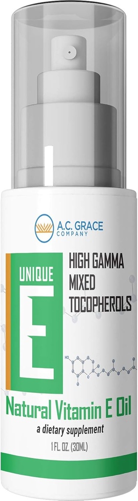 UNIQUE E A.C. Grace Company, Blandede tocopheroler Koncentrat Væske, 1 fl oz (30 ml)