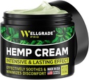 WELLGRADE PRO Hamp Extract Cream - USA Made - Knæler, Joints & Back - Arnica, MSM & Menthol, 4 Fl Oz