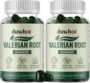 Valerian Root Gummy, Organic Valerian Root for Sleep & Stress Relief, Forbedret med kamille Blomst for voksne, Kids- Friendly, Apple Flavor, 120 Tællere