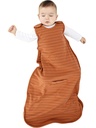 Woolino Merino Wool and Organic Cotton Ultimate Sleep Sack - 4 Season - Two-Way Zipper Adjustable Sleeping Bag - Universal Size Sleep Sack for Baby (2-24 Months) - Rust