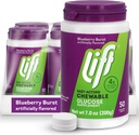 Lift Glucose against 124; Fast-Actioning Glucose Chewable Energy Tablets against 124; Blueberry against 124; 50 ct Jar (pakke med 6)