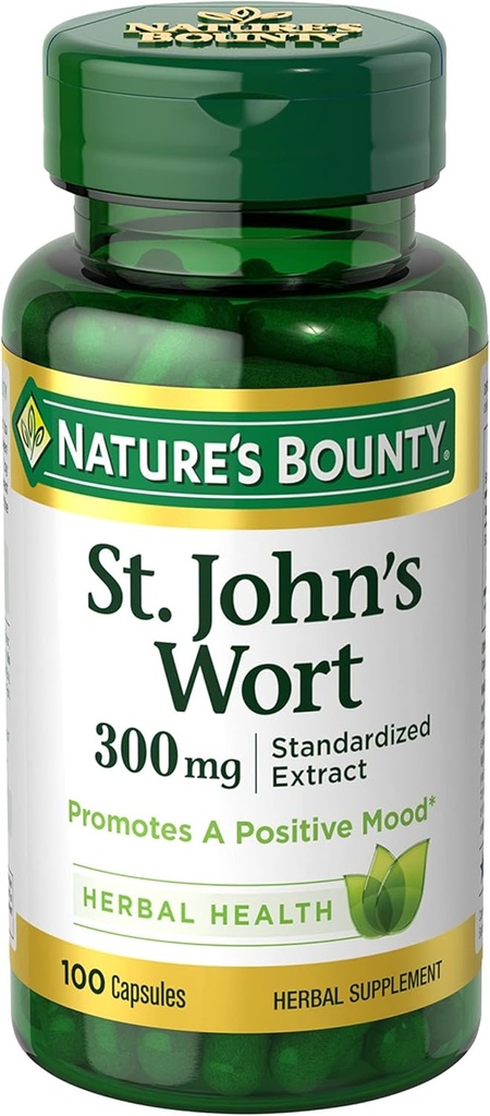 Nature 's Bounty St. John' s Wort 300 mg Caps, 100 ct