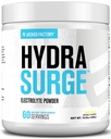 Jacked Factory HYDRASURGE Electrolyte Powder - Hydration Supplement w / Key Minerals, Himalayan Sea Salt, kokos vand - Keto Friendly, naturligt sødet - 60 Servering, Lemonade