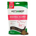 Vet 's Bedste Sæsonallergi Soft Chew Dog Kosttilskud, lindrer hunde hud irritation På grund af Sæsonallergi, 30 dages forsyning
