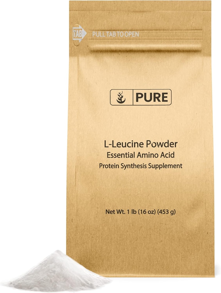 Pure Original Ingredients L-Leucine (1lb) Powder, Essential Amino Acid Supplement, Lab-Verified