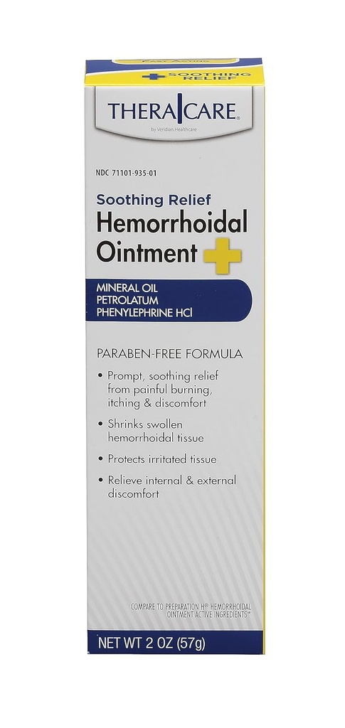 Thera Care Hæmoroid Salve • 124; lindrer klump og afbrænding • 124; 1.0 oz • 124; Hæmoroid Symptomer • 124; Hurtig fungerende • 124; Paraben- fri • 124; Applikator inkluderet