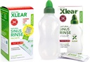 XLEAR Natural Xylitol Sinus Rinse Refill, Neti Pot Saline Packets - Næserengøringsmiddel til hurtig tryk og trængsel Relief, arbejder med de fleste nasal vanding systemer, 50 greve og 1 skylleflaske