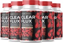 (5 Pack) Clear Flux tillæg Detox Rense, Kapsler Blodkar Cleaner Support Advanced Formel, ClearFlux Kapsler Maksimal styrke Alle naturlige vitaminer sundhed (300 Kapsler)
