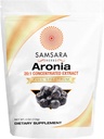 Samsara Urter Aronia Berry 20: 1 Uddrag Pulver (4oz / 114g) - Antioxidant, Flavonoider og polyphenoler Supplement - High ORAC - Native American Berry - Forbedret velvære