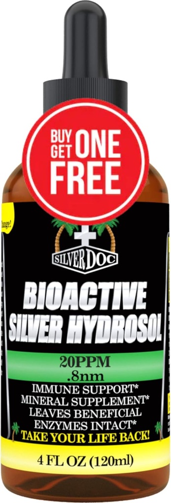Kolloid sølv hydrosol dråbetæller, Natural Alternative & Immun Support, Mere effektiv end noget kolloid produkt, 2-4oz dråbetæller, Sølv hydrosol dråbetæller
