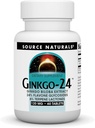 Source Naturals Ginkgo- 24 - Ginkgo Biloba Extract 120 mg Understøtter Mental Acuity - 60 tabletter