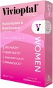 Vivioptal Kvinder, 30 kapsler, CoQ10 & Omega-3, Multivitamin & Multimineral, Gluten Free, Tysk Formel