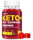 Keto ACV Gummies - 1500mg Keto Gummies Diet Supplement for kvinder & mænd - Natural Apple Cider Vincipes with Mother - Gluten Free, Vegan, Non- GMO, Lavet i USA Besøg butikken