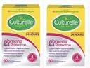 Culturelle kvinders sund balance Daglig Probiotika for kvinder - Understøtter fordøjelse, vaginal og immunsundhed, Lejlighedsvis Diarré, Gas & Bloating - Non- GMO 60ct (2 - Pack) (2)