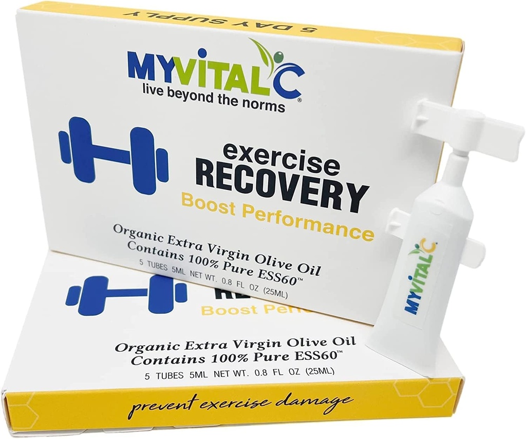 Motion Recovery Supplement - Pure ESS60 i Økologisk Ekstra Jomfru Olivenolie til Pre / Post træning Recover- Pack med 30 rør - 5 ML hver